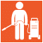 Day porter performing outdoor pressure washing – One Stop Property Services