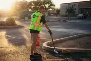 Day porter performing maintenance tasks – One Stop Property Services